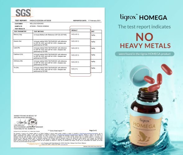 Homega COA (No Heavy Metals) EN