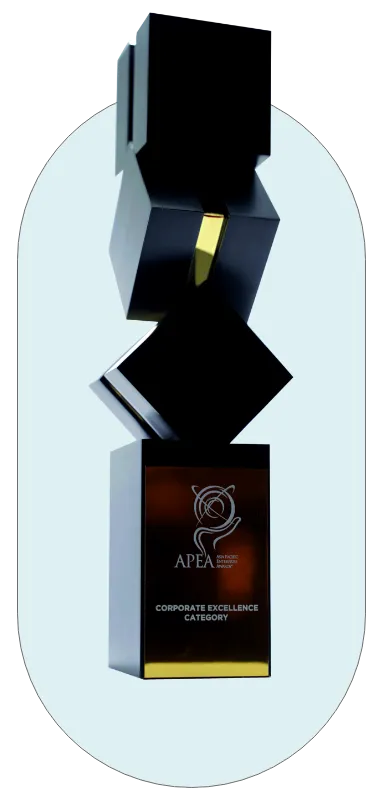 Corporate Excellence Award trophy